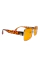 Óculos de sol da moda LUCINE/ laranja-metal-retangular - comprar online