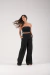 Cropped Sem Alça Linho Preto - comprar online