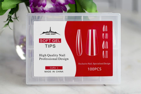 Tips Soft Gel - Coffin #4 x100 Paris Night - comprar online