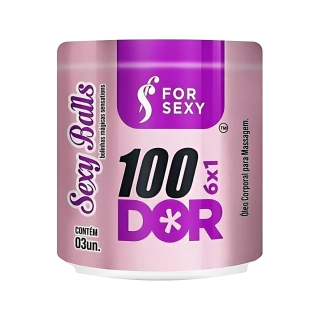 Bolinha Sex Shop Para Sexo Anal 100dor com 3 Unidades - For Sexy