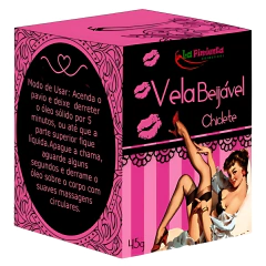 Vela Aromática Sexual Para Massagem Íntima Beijável 45g - La Pimienta