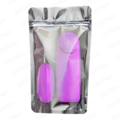 Kit Vibrador Feminino Sexual Bullet + Vibrador Batom + Vibrador Jelly Formato + Pênis Ponto G Liso
