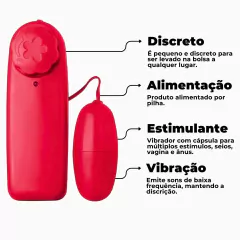 Vibrador Bullet Mini Capsula Potente