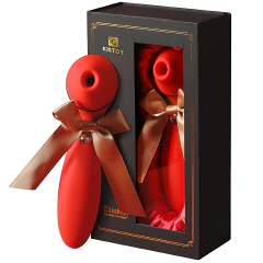 Vibrador Sexual Feminino Sugador de Clitóris 03 Sucções 10 Vibrações Recarregável Elizabeth Kisstoy