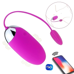 Vibrador Bluethooth Feminino Ponto G Controle por Celular À distância 12 Modos de Vibração - Pretty Love Bluetooth