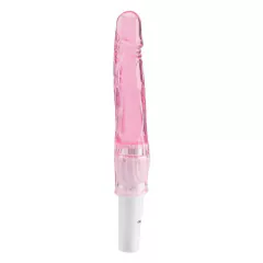Vibrador Sexual Feminino Formato de Pênis Multivelocidades com Estimulação Clitoriana Dildo em Jelly