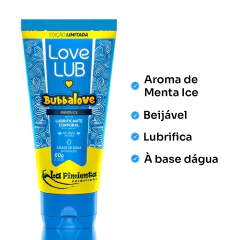 Kit 5 Und Lubrificantes Love Lub Bubbalove La Pimienta 60g Menta, Morango, Tutti Frutti, Ice e Uva