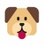 Camiseta Emoji - Cachorro na internet