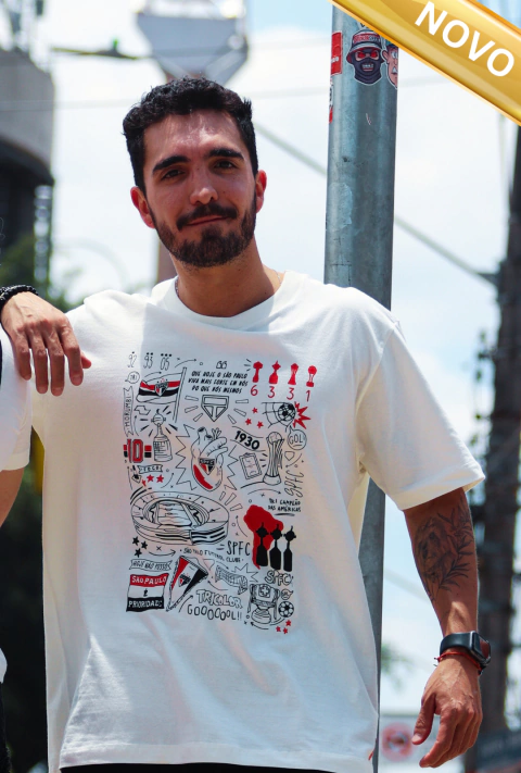 Camiseta São Paulo | NOOD SPFC GB (Produto Licenciado SPFC) - Zé Carretilha - comprar online