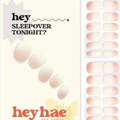 HEYHAE - Tiras de uñas de gel semicuradas sin lámpara LED