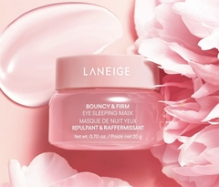 LANEIGE- Bouncy & Firm Eye Brightening Sleeping Mask with Peony + Collagen Complex - comprar online
