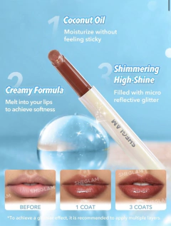 SHEGLAM- Pout-Perfect Shimmer Lip Plumper-Sepia Kiss - CYM STORE