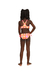 BIQUINI CROPPED KIDS ROSE TRANCA ICE CAT SIRI - comprar online