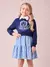 VESTIDO COM SAIA JACQUARD URSO MOMI