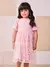VESTIDO TULE BORDADO ROSA ANIMÊ - comprar online