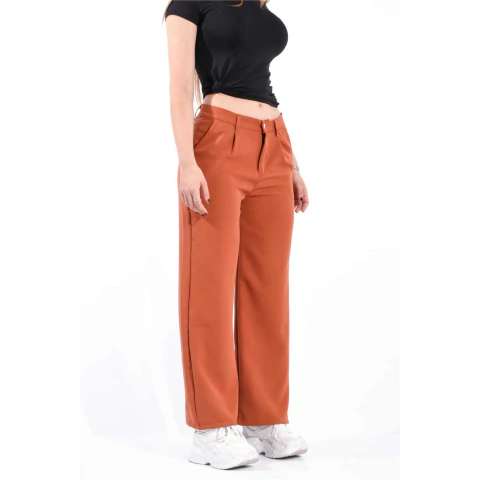 Pantalon wide sastrero con pinzas MU - comprar online