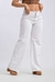 Wide Leg Blanco - Rigido con Bolsillos