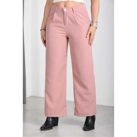 Pantalon wide sastrero con pinzas MU - comprar online