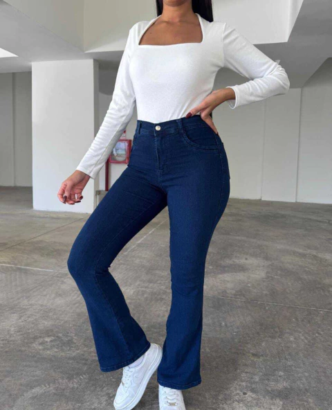 jean oxford azul elastizado H - comprar online