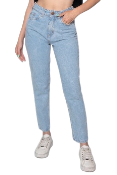 MOM Recto Rigido - Celeste - comprar online
