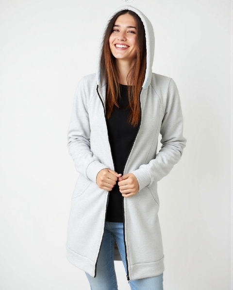 Camperón MELANGE con Bolsillos y Piel - comprar online