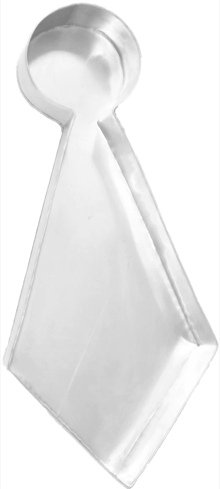 Forma Artística Gravata 52 X 7 Cm Em Alumínio