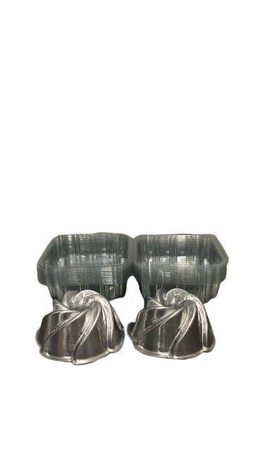 Kit 2 Formas Vulcão 13 Cm + 10 Embalagens H-14