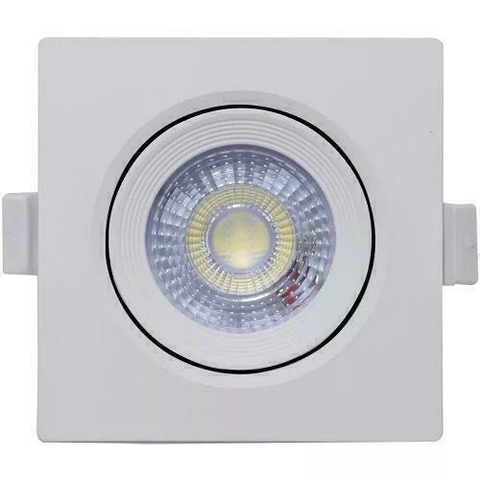 Spot Led 5W 6500k Quadrado Embutir Branco Frio