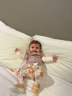 Presilha ou Faixinha | Laço Pequeno em Linho Serena | 1 unidade | acima 6 meses - loja online