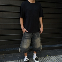 Remera Panal black (Oversize)