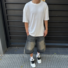 Remera Panal white (Oversize)