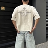 Remera Boxyfit Home beige