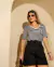Blusa Listrada Bolso - comprar online