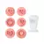 Bluestar Kit Carimbos Coracoes Rosa Bebe (2 Cm)