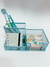 ORGANIZADOR DE MALLA METAL CELESTE PASTEL - tienda online