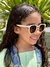 Óculos de Sol Infantil Hexagonal Bela - Creme - Acetato - loja online