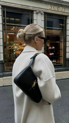 CARTERA YLS SAINT LAURENT COLOR BLANCO Y NEGRO - tienda online