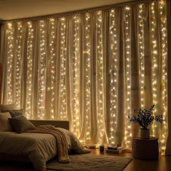 CORTINA LUCES LED PARA NAVIDAD + ENVIOS GRATIS