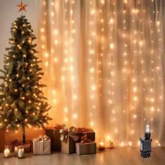 CORTINA LUCES LED PARA NAVIDAD + ENVIOS GRATIS - tienda online
