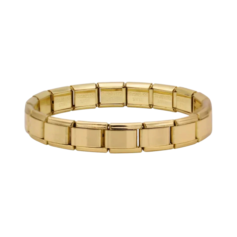 BRAZALETE ITALIANO DORADO
