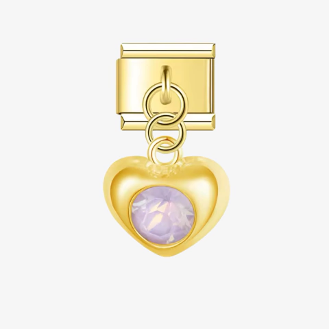COLGANTE CORAZON LILA - comprar online