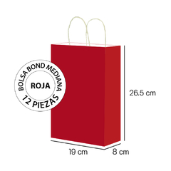 Bolsa Papel Bond Mediana con Asa - tienda en línea