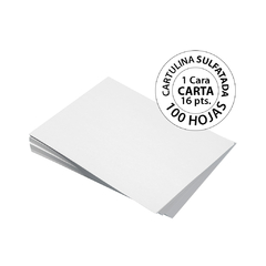 Cartulina SBS 1C Carta 100 Hojas - tienda en línea
