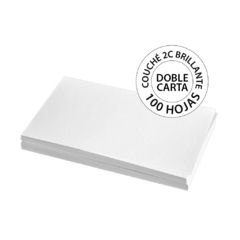 Couche 2C Brillante Doble Carta 100 Hojas - comprar en línea