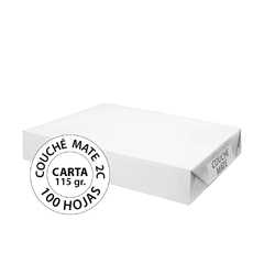 Couche 2C Mate Carta 100 Hojas - Optimus