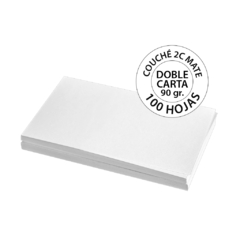Couche 2C Mate Doble Carta 100 Hojas - Optimus