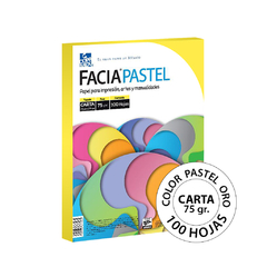 Facia Pastel Colores Carta 75 gr 100 Hojas - tienda en línea