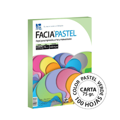 Facia Pastel Colores Carta 75 gr 100 Hojas - Optimus