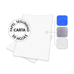 Papel Seguridad Carta 50 Hojas - comprar en línea