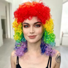 PELUCA SINTETICA CURLY CLOWN